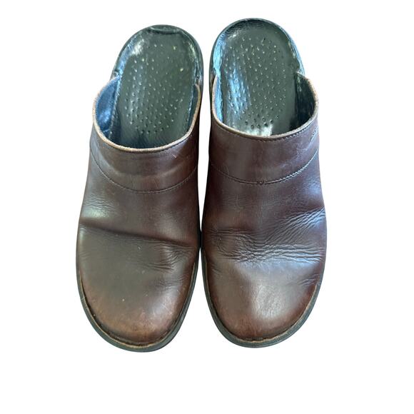 Vintage Josef Seibel Women’s Brown Leather Clogs size 37 US size 6 - Picture 1 of 6